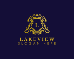 Luxury Shield Crown logo design