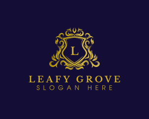 Luxury Shield Crown logo design