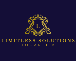 Luxury Shield Crown logo design