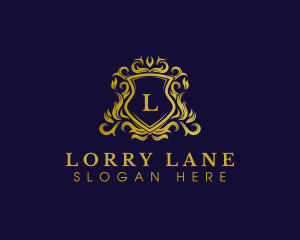 Luxury Shield Crown logo design