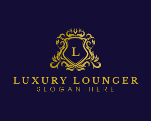 Luxury Shield Crown logo design