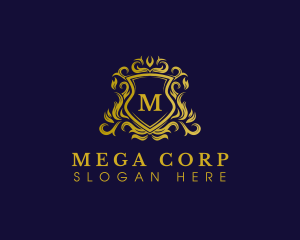 Luxury Shield Crown logo design