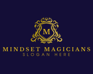 Luxury Shield Crown logo design