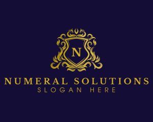 Luxury Shield Crown logo design