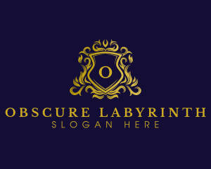 Luxury Shield Crown logo design