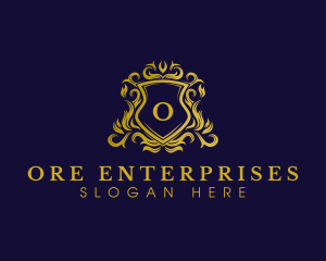 Luxury Shield Crown logo design