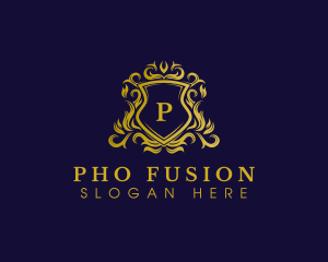 Luxury Shield Crown logo design