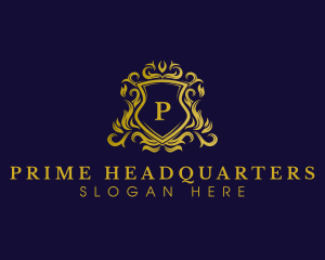 Luxury Shield Crown logo design