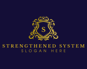 Luxury Shield Crown logo design