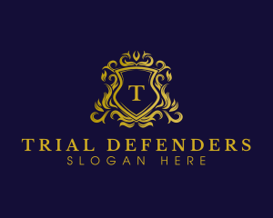 Luxury Shield Crown logo design