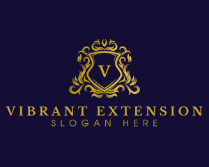 Luxury Shield Crown logo design