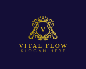 Luxury Shield Crown logo design