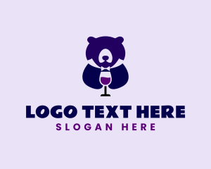 Bear Wine Glass logo