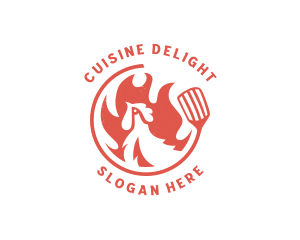 Flame Chicken Grill logo design