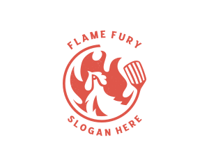 Flame Chicken Grill logo design