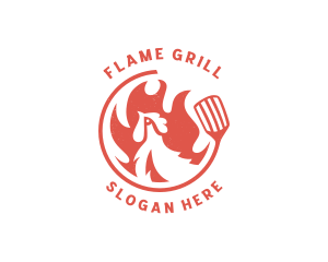 Flame Chicken Grill logo design