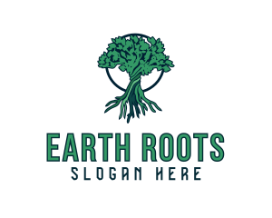 Natural Tree Plant  logo design