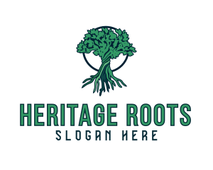 Natural Tree Plant  logo design