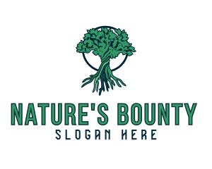 Natural Tree Plant  logo design