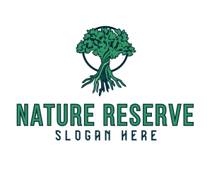 Natural Tree Plant  logo design