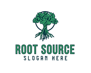 Natural Tree Plant  logo