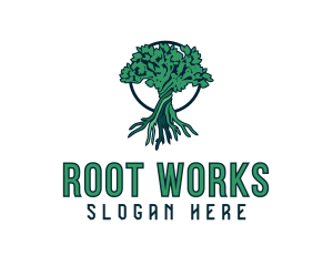 Natural Tree Plant  logo