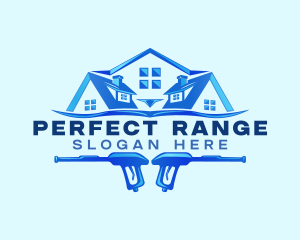 Roof Power Wash Cleaning logo design