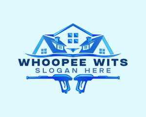 Roof Power Wash Cleaning logo design