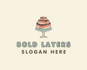 Sweet Cake Dessert logo design