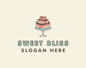 Sweet Cake Dessert logo design