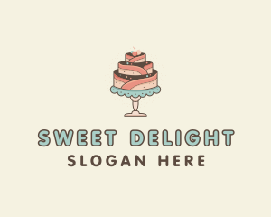 Sweet Cake Dessert logo design