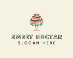 Sweet Cake Dessert logo design