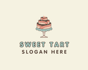 Sweet Cake Dessert logo design