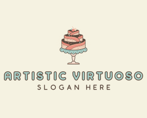 Sweet Cake Dessert logo design