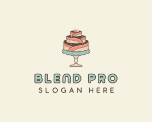 Sweet Cake Dessert logo design