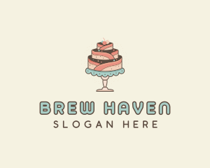 Sweet Cake Dessert logo design