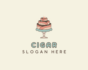 Sweet Cake Dessert logo design