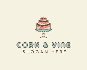 Sweet Cake Dessert logo design