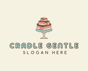 Sweet Cake Dessert logo design