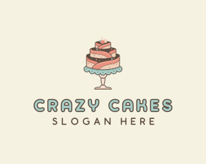 Sweet Cake Dessert logo design