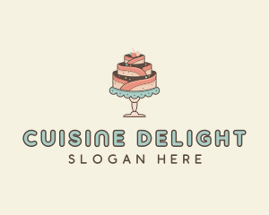 Sweet Cake Dessert logo design