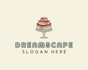 Sweet Cake Dessert logo design