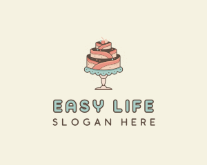 Sweet Cake Dessert logo design