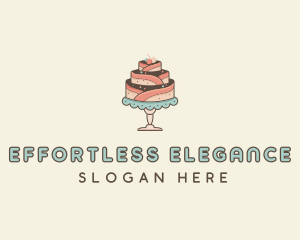 Sweet Cake Dessert logo design