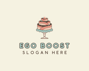 Sweet Cake Dessert logo design