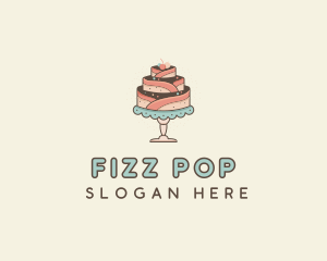 Sweet Cake Dessert logo design