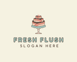 Sweet Cake Dessert logo design