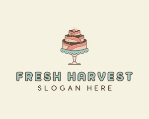 Sweet Cake Dessert logo design