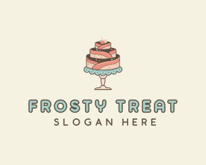 Sweet Cake Dessert logo design