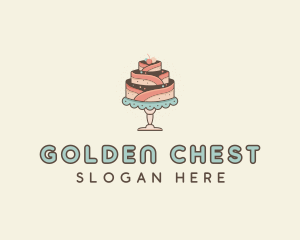 Sweet Cake Dessert logo design